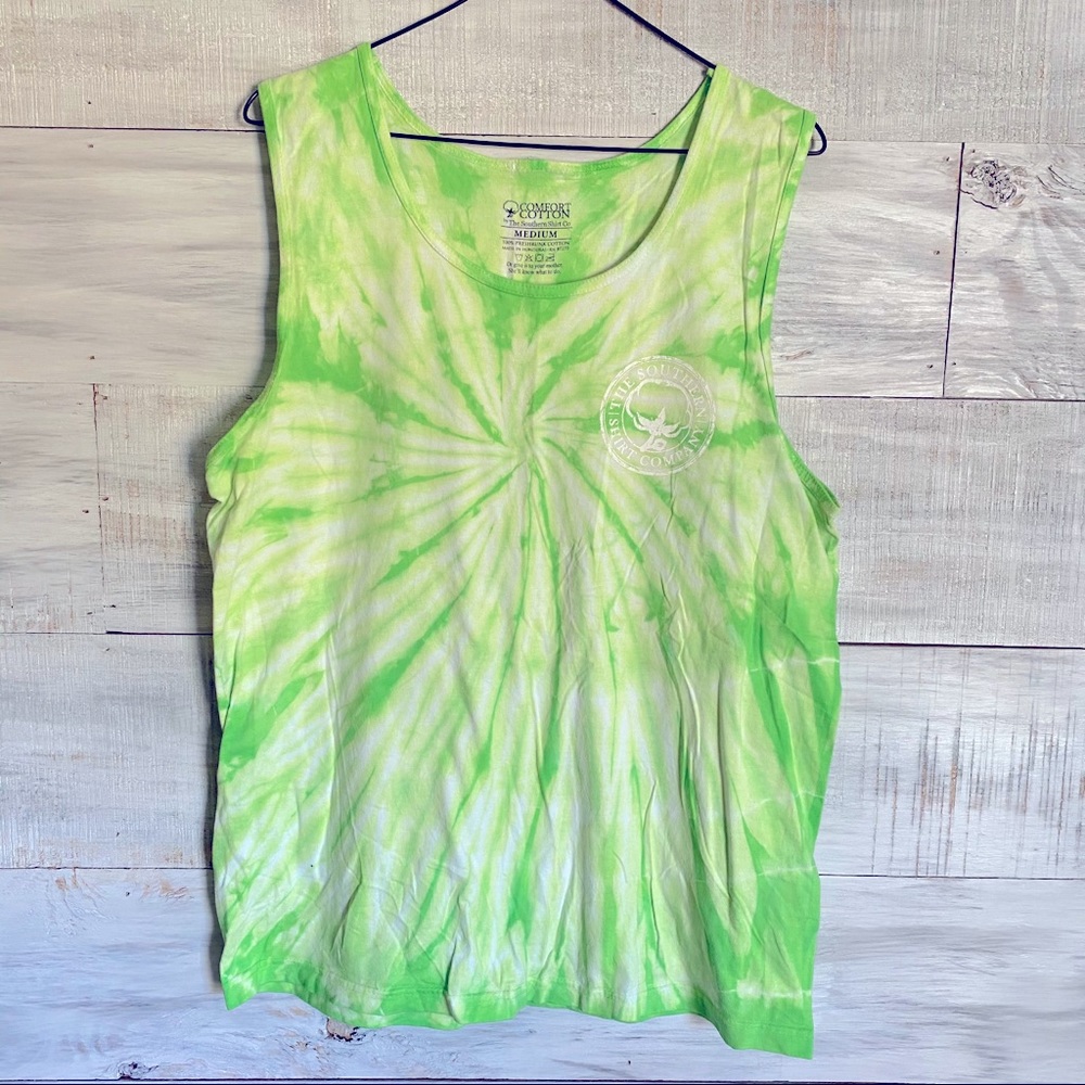 The Southern Shirt Company Green Tank Top